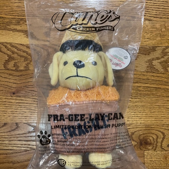 Raising Cane’s Fra-Gee-Lay Cane Ltd Ed Plush 2025 Dog ~ A Christmas Story - Picture 4 of 16